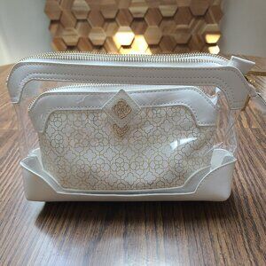 Kendra Scott Duo Cosmetic Pouch in Gold Filigree